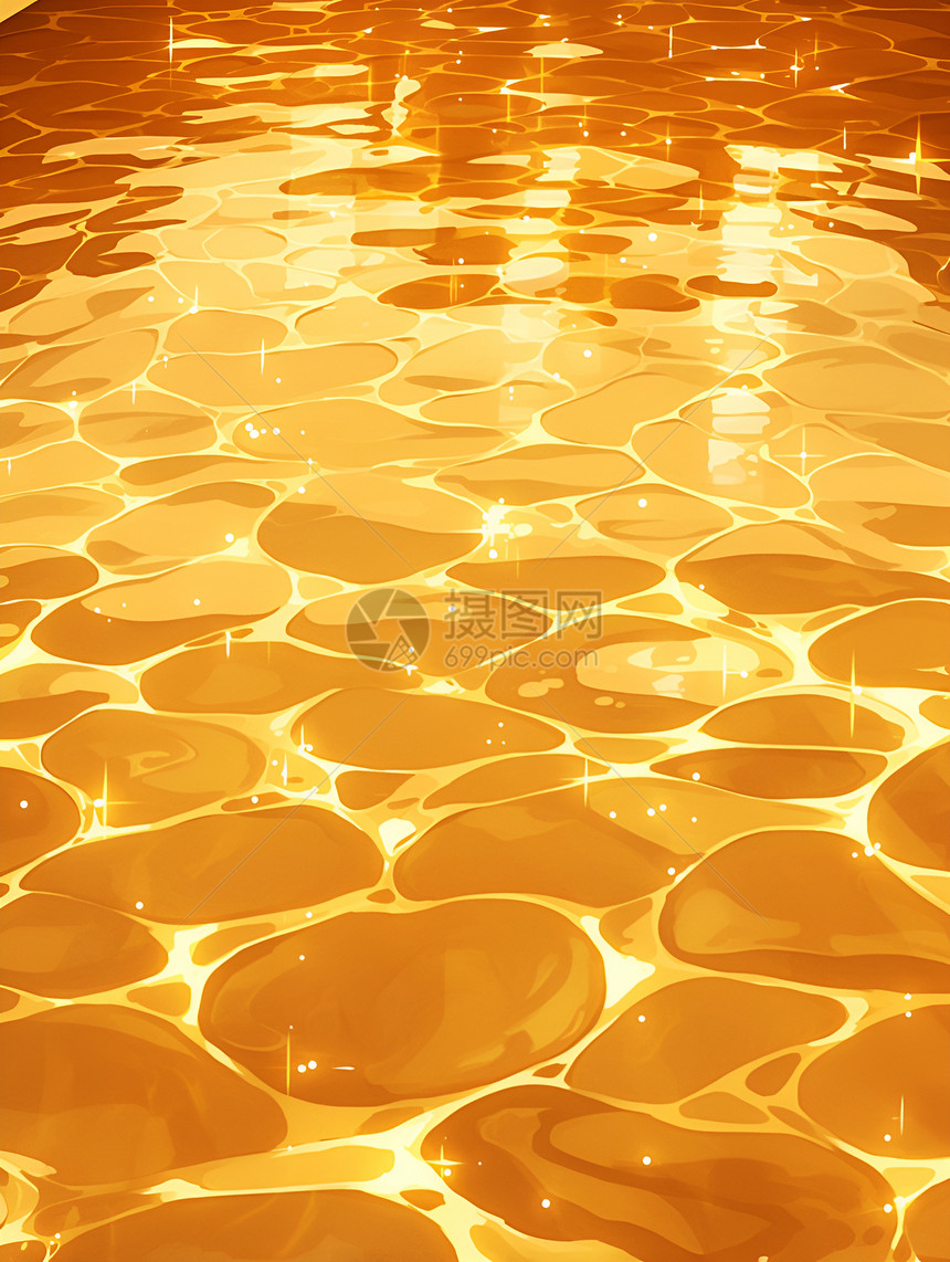 金色的水面图片