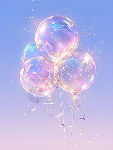 梦幻绚丽的气球高清图片