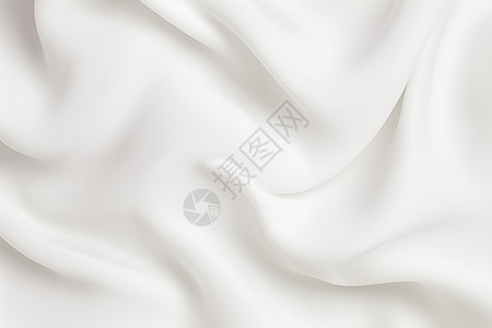 白色丝绸褶皱纹理背景图片