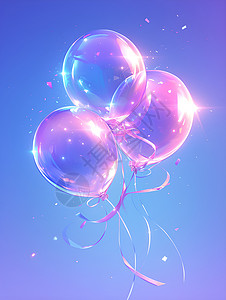 炫彩气球背景图片