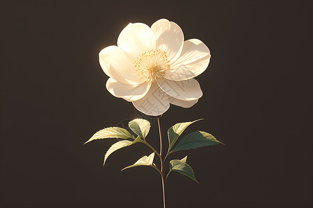花枝上的白花背景图片