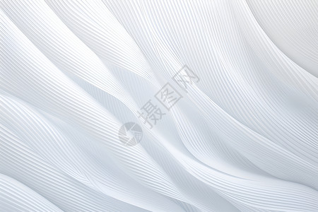 白色纯棉艺术的对称与平衡插画