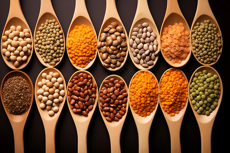 营养豆类背景图片
