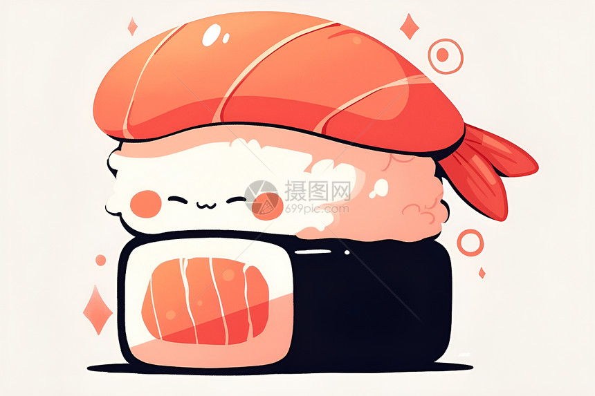 寿司插图设计图片