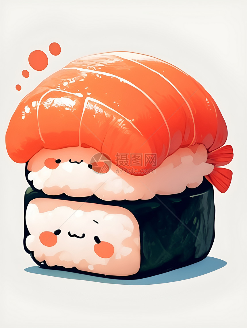 可爱独特的寿司卷图片
