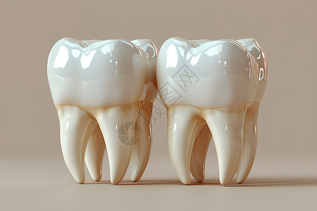 展示的立体牙齿背景图片