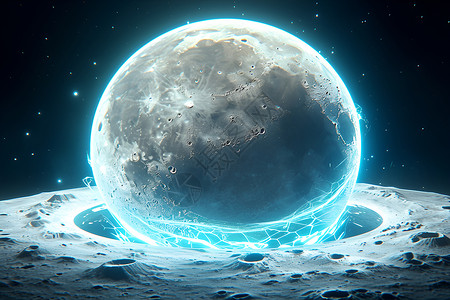人类月球日小报行星大碰撞设计图片