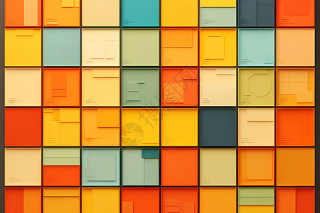 色彩丰富的方块图片素材