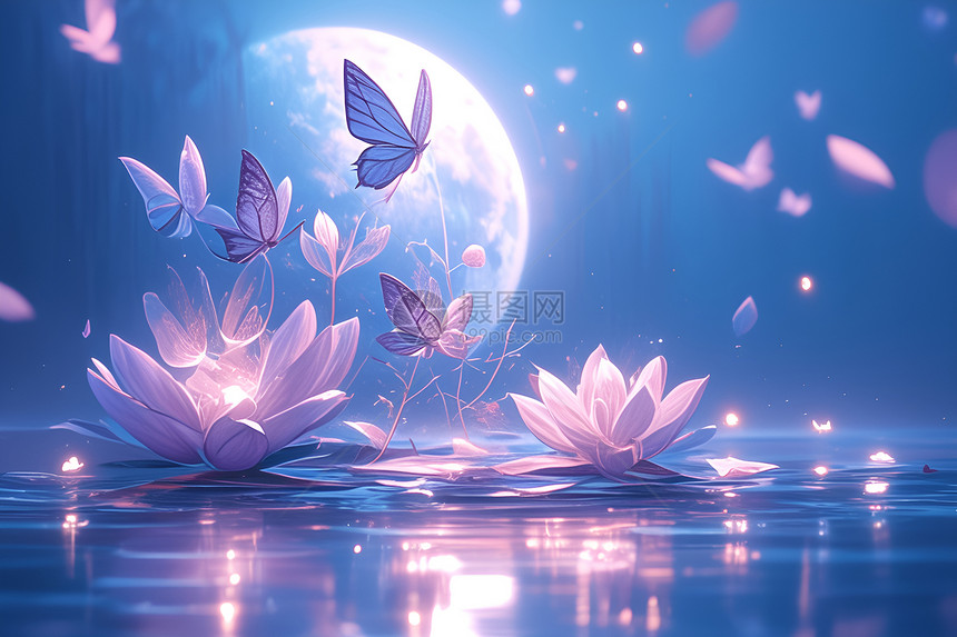 粉色蝴蝶的幻境图片
