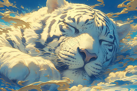 正在睡觉的老虎高清图片