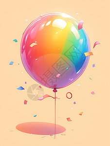 七彩的气球背景图片