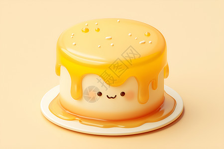 蜂蜜小蛋糕背景图片