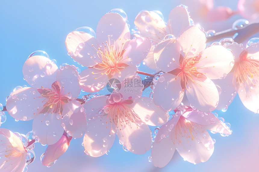 春日樱花盛开图片