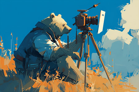 小熊创作家背景图片