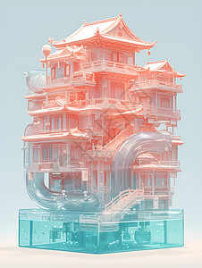 古建筑元素梦幻中国元素建筑设计图片