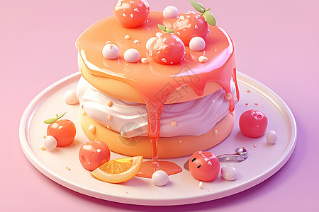水果戚风蛋糕水果蛋糕设计图片