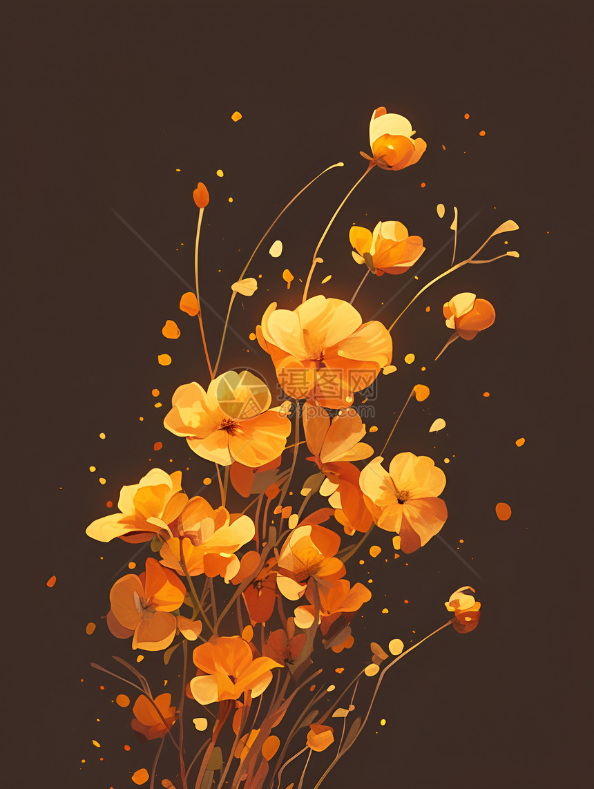 盛开的黄花图片