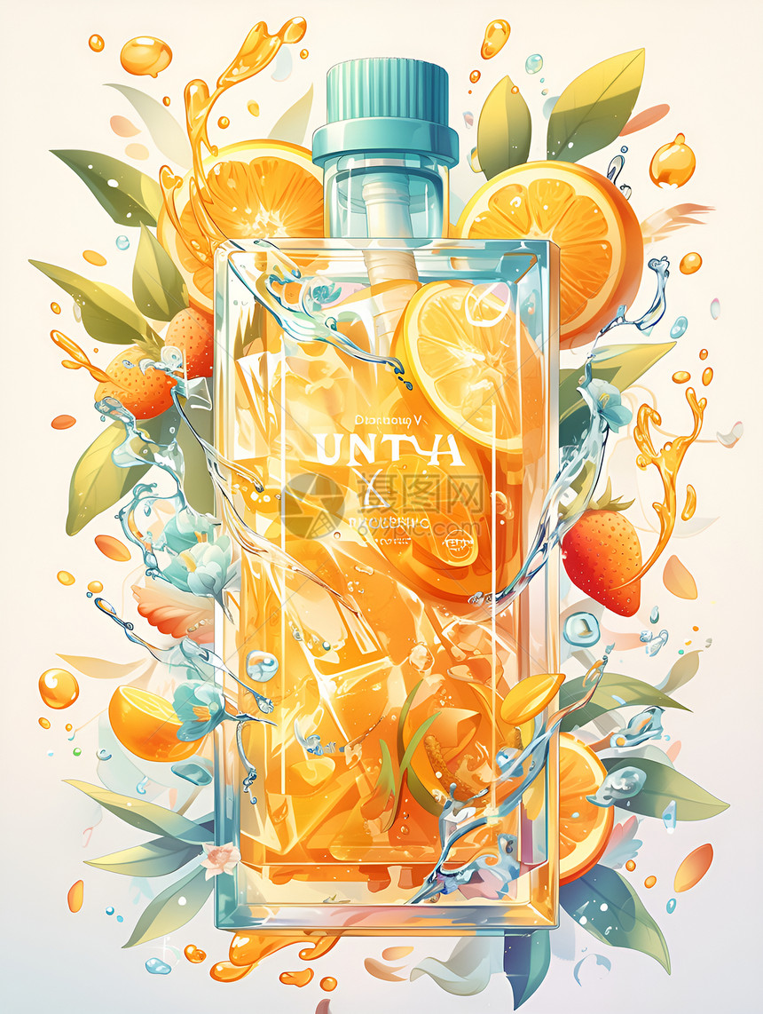 瓶装橙汁图片