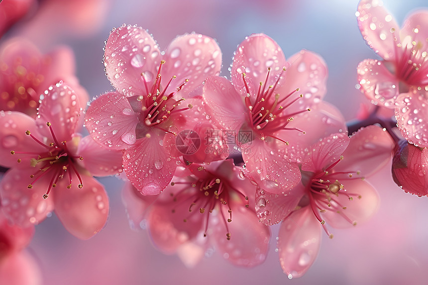 春天魔幻盛开的樱花图片