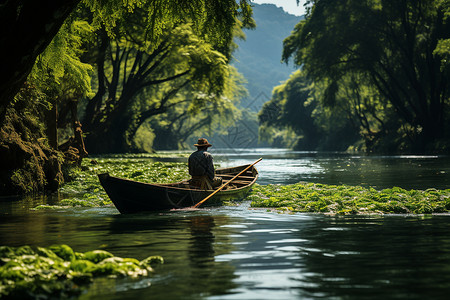 渔船归来背景图片