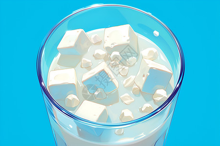 一杯营养的牛奶背景图片