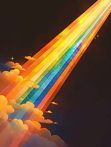 七彩的彩虹背景图片