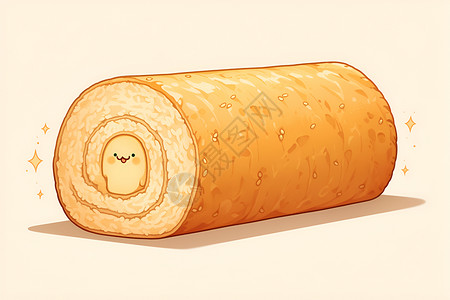 寿司米米汁糕卷插画