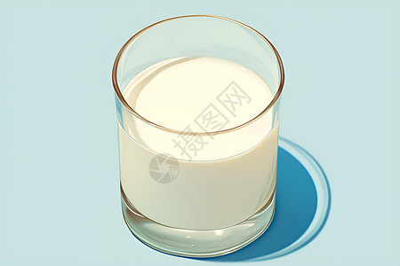 一杯纯牛奶背景图片