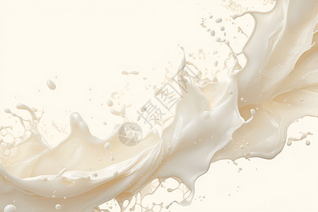 形状排版飞溅的牛奶插画