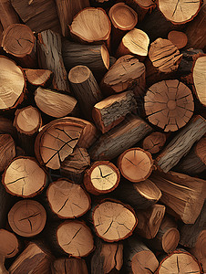摆放整齐的木材整齐摆放的木材背景