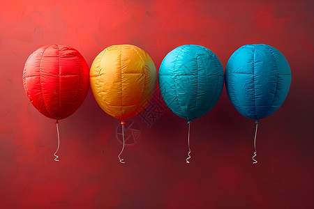 彩色的气球背景图片