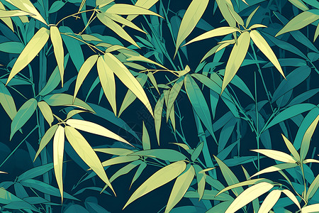 绿色竹丛的纹理高清图片