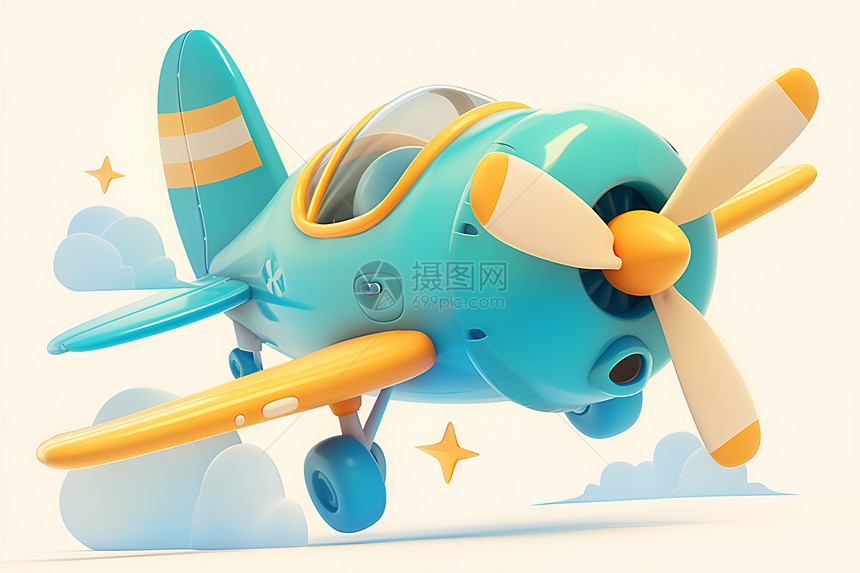 飞翔的玩具飞机图片