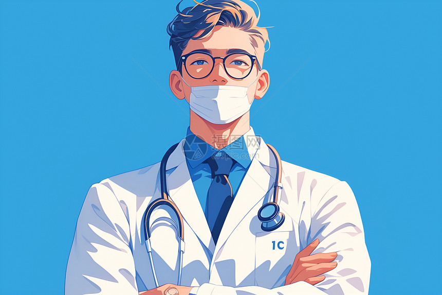 男性医生的职业形象图片