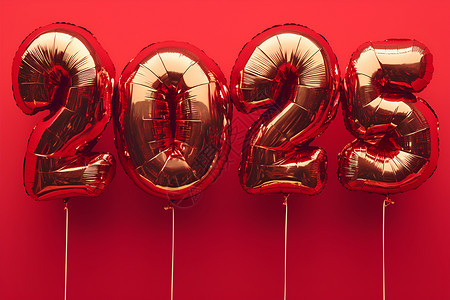 炫彩手柄装饰素材炫彩气球中的2025设计图片
