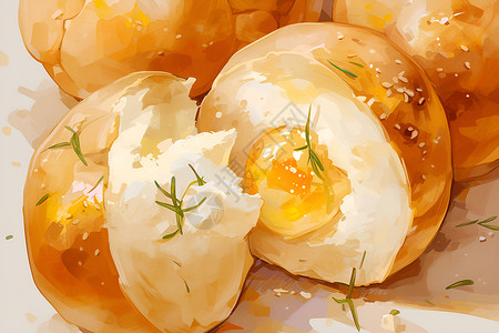 美味蛋黄酥背景图片