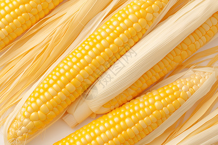 新鲜的玉米甜玉米作物高清图片