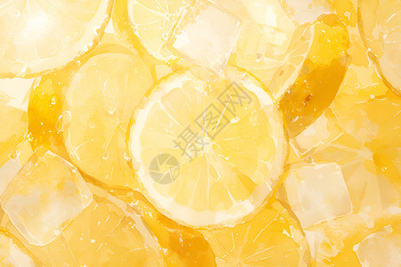 可口柠檬可口的水果柠檬插画