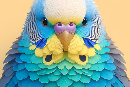 彩羽艳丽的鹦鹉背景图片