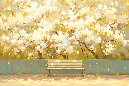 春天盛开的木兰花背景图片
