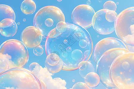 泡泡的海洋背景图片