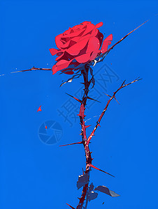 艳丽的红玫瑰背景图片