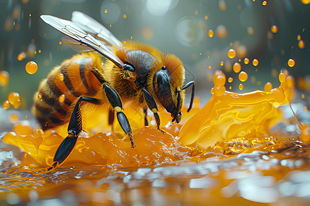 飞舞的蜜蜂采蜜的蜜蜂背景