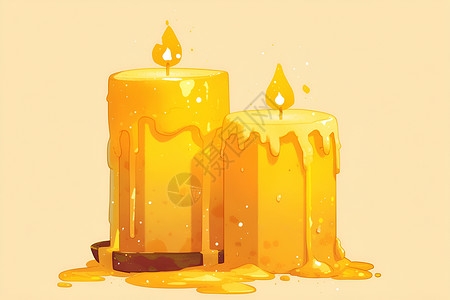 点燃的蜡烛背景图片