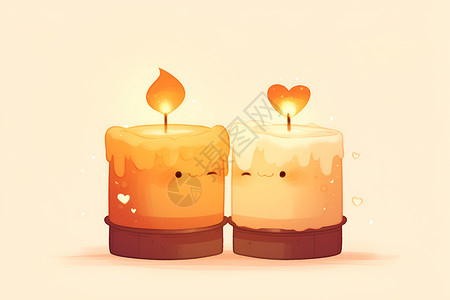 浪漫的蜡烛背景图片