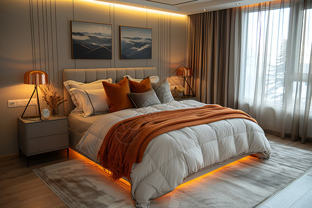 床头柜图片现代卧室的装修设计图片