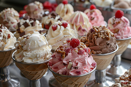 美味奶油冰淇淋高清图片