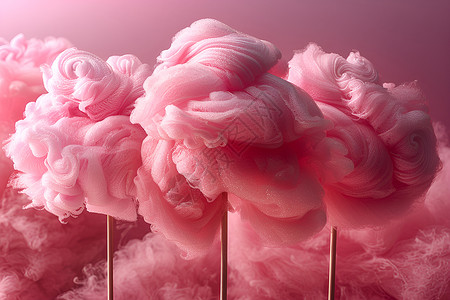 棉花糖素材粉色的棉花糖背景