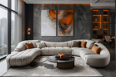 温馨房屋豪华舒适的沙发设计图片