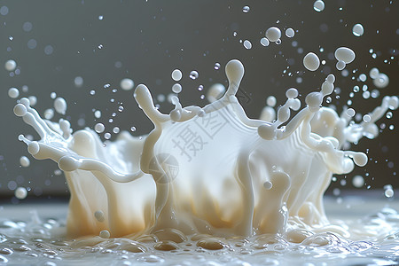 牛奶泼溅液体溅起的牛奶设计图片